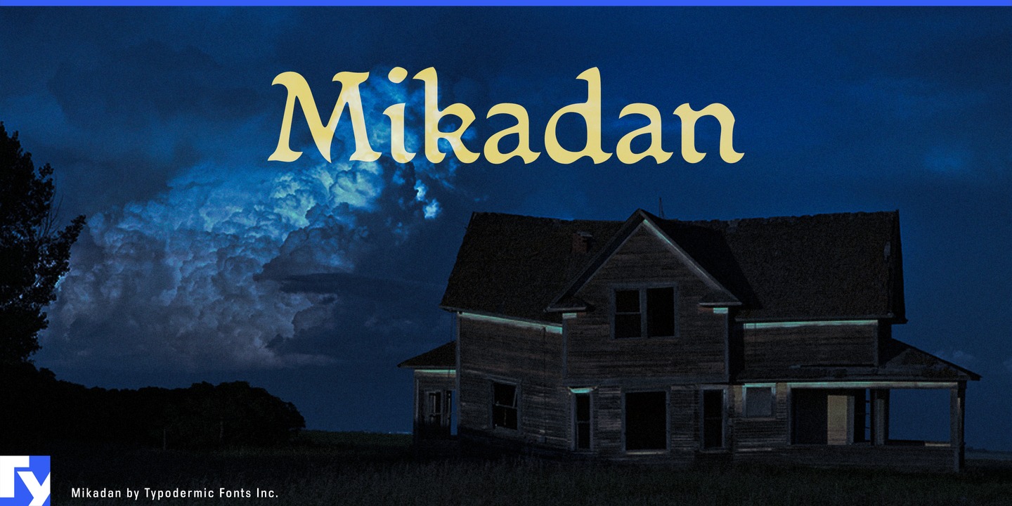Schriftart Mikadan